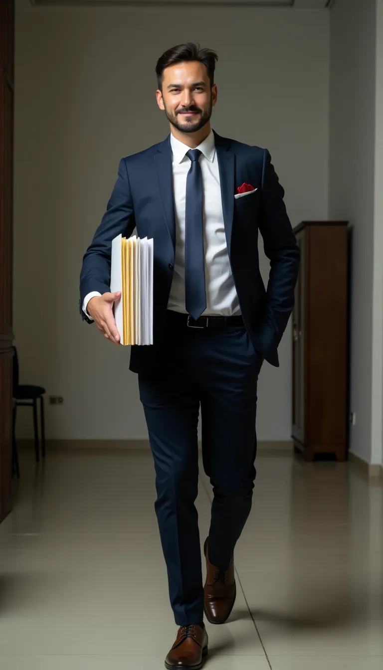 Homem de Terno Caminhando